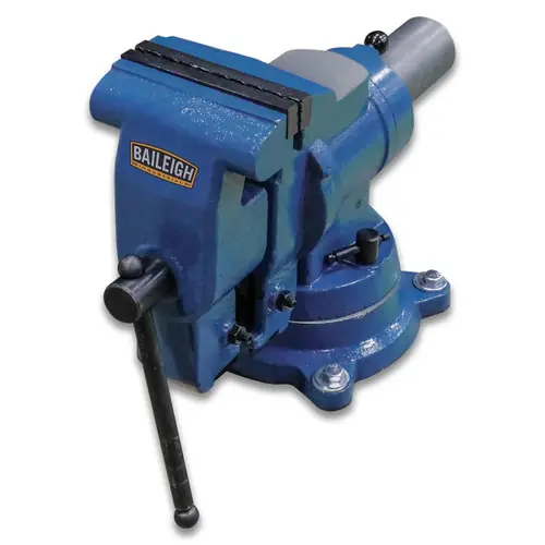 Holiday Sale BAILEIGH BA9-1019128 Bv-5P; Baileigh Industrial Swiveling, Rotating Bench Vise W/Pipe Jaws - 5-1/8 in Jaw, 4 in Opening