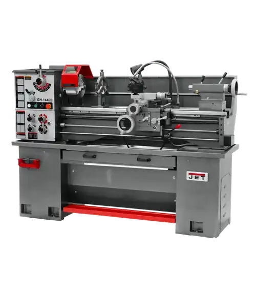 Next Day Delivery JET JT9-331440 GH-1440B Geared Head Bench Lathe with Stand & Foot Brake