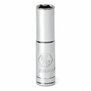 Gearwrench 80227 1/4" Drive 12 Point Deepsae Socket 7/16" Same Day Shipping