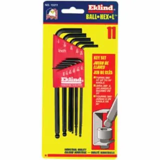 Eklind Tool 13211 11-Pc Ball End Hex Key Set .050"-1/4" (1 ST) Budget