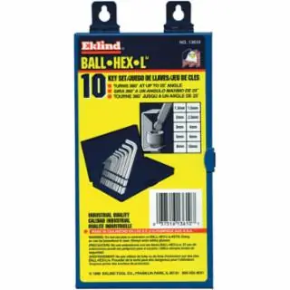Next Day Delivery Eklind Tool 13610 10-Pc. Metric Ball Series Hex Key Set (1 SET)