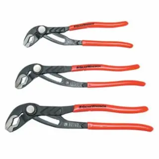 Professional Grade Gearwrench 82118 Set Plr Tongue / Grv Push Btn Mixed 3Pc