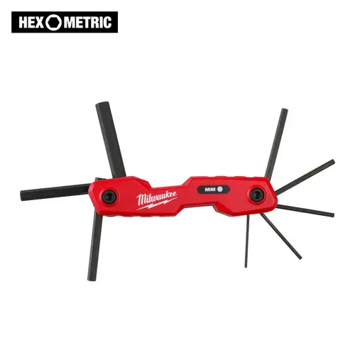 Markdown Milwaukee Tool 48-22-2182 8-Key Folding Hex Key Set - Metric