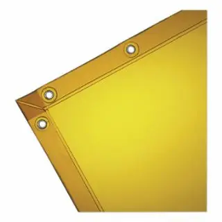 Luxury Wilson Industries 36296 Curtain 6X6 Gold Pvec
