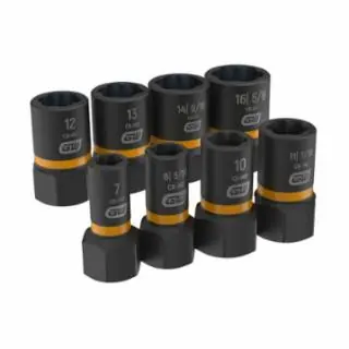 Super Sale Gearwrench 84782 8 Pc 1/4" & 1/2" Drive Boltbiter Ext Skt Set (6 EA)