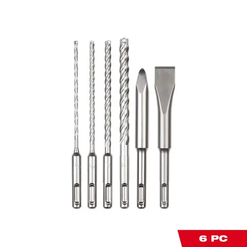Save Now Milwaukee Tool 48-20-7662 6 PC SDS Plus MX4 4-Cutter & Chisel Kit