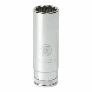 Premium Gearwrench 80398 3/8" Drive 6 Point Deep Metric Socket 16 mm