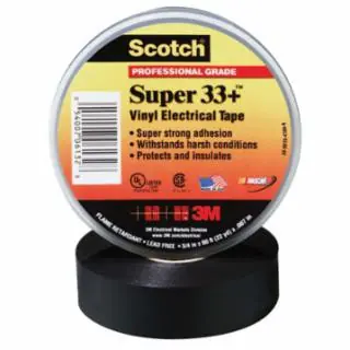 Cheap SCOTCH TAPE SCOTCH SPR 33+ VINYL ELEC .75" X 76‘ BLK