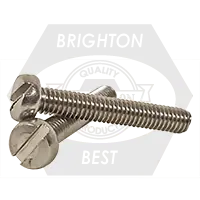 M5-0.80 x 25 mm Machine Screws, Slotted Cheese Head, 18-8 Stainless Steel A2, Full Thread, DIN 84, Qty 500 Special Offer