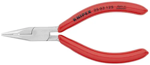 Authentic Knipex 25 03 125 Long Nose Pliers with Cutter, 5" Nominal Length