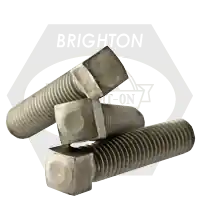 5/8"-11 x 2 1/2" Square Head Set Screws, Oval Point, Plain Finish, Coarse (UNC), Case Hardened, Qty 25 Genuine