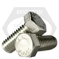 Top Pick 1"-8 x 7 1/2" Hex Cap Screws, 18-8 Stainless Steel A2, Partial Thread, Coarse (UNC), ASTM F593, Qty 5