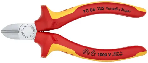 Bargain Knipex 70 06 125 Diagonal Cutters-1000V Insulated, 5" Nominal Length