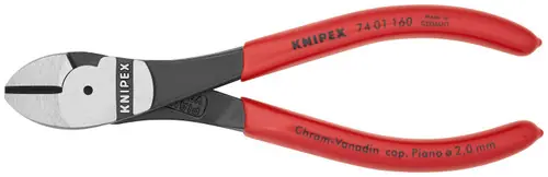 Knipex 74 01 160 SBA High Leverage Diagonal Cutters, 6 1/4" Nominal Length Direct From Factory