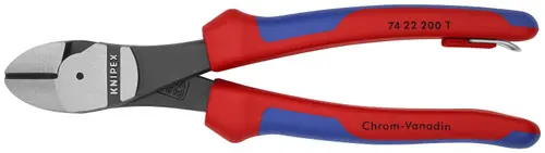 Discount Knipex High Leverage 12 Angled Diagonal Cutters-Tethered Attachment 7422200TBKA