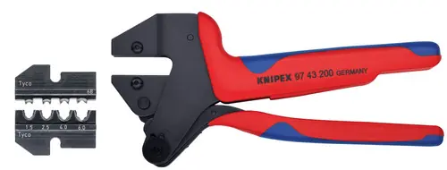 Knipex 9K 00 80 65 US Crimp System Pliers (97 43 200) + Crimp Die Solar Connectors Solarlok (Tyco) 1 1/2/2 1/2/4.0/6.0 10/11/1 (97 49 68) Packaged In A Protective Plastic Case One Day Deal