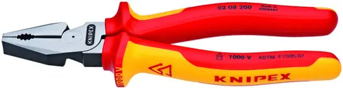 Knipex 02 08 200 US High Leverage Combination Pliers-1000V Insulated, 8" Nominal Length Must Have