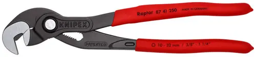 Knipex 87 41 250 Raptor Pliers, 10" Nominal Length Genuine