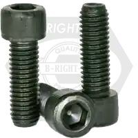 Markdown 9/16"-12 x 3 1/2" Socket Head Cap Screws, Thermal Black Oxide, Partial Thread, Coarse (UNC), Alloy Steel, Qty 25