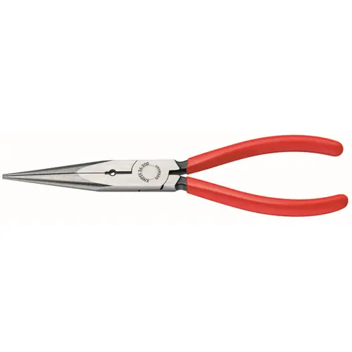 Low Price Knipex 26 11 200 S1 Long Nose Pliers with Cutter and 12 AWG Stripping Hole, 8" Nominal Length