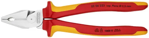 Knipex 02 06 225 High Leverage Combination Pliers-1000V Insulated, 9" Nominal Length Time-Limited