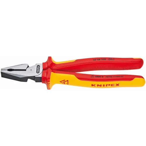 Knipex 02 08 225 SBA High Leverage Combination Pliers-1000V Insulated, 9" Nominal Length Weekend Sale