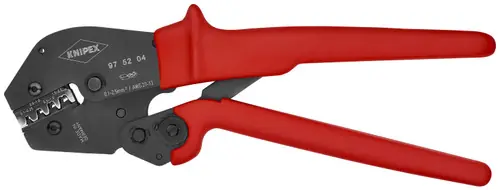 Fast Shipping Knipex 97 52 04 Crimping Pliers For Non-Insulated Open Plug-Type Connectors (Plug Width 2.8 and 4.8 mm), 10" Nominal Length