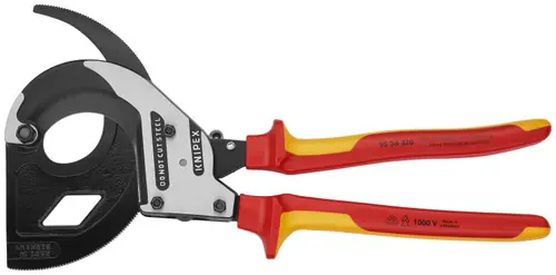 Knipex 95 36 320 3 Stage Ratcheting Drive Cable Cutter-1000V Insulated, 12 1/2" Nominal Length Buy Online