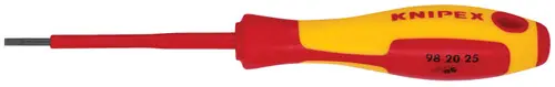 Knipex 98 20 25 Slotted Screwdriver, 3" 1000V Insulated, 3/32" tip, 7" Nominal Length Price Drop