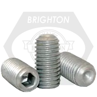 Seasonal Sale 5/16"-18 x 7/16" Socket Set Screws, Cup Point, Zinc-Bake Cr+3, Coarse (UNC), Alloy Steel, Qty 100