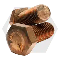Budget 5/16"-18 x 2 1/4" Hex Cap Screws, Silicon Bronze, Full Thread, TFL 651, Made in USA, Qty 50