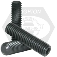 7/16"-20 x 1/2" Socket Set Screws, Non-Standard, Flat Point, Black Oxide, Fine (UNF), Qty 100 Exclusive Offer