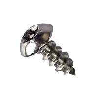 10-12 x 1" Self-Tapping Screws, 6-Lobe Pin-In Flat Head, Tamper Resistant, Type A, 304 Stainless Steel, Fully Threaded, Qty 500 Secure Checkout