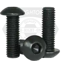 7/16"-14 x 1 1/4" Button Head Socket Cap Screws, Thermal Black Oxide, Full Thread, Coarse (UNC), Alloy Steel, Qty 100 Hot Picks