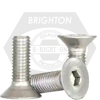 Hassle-Free Returns M5-0.80 x 22 mm Flat Head Socket Cap Screws, 18-8 Stainless Steel A2, Full Thread, Coarse (UNC), Qty 100