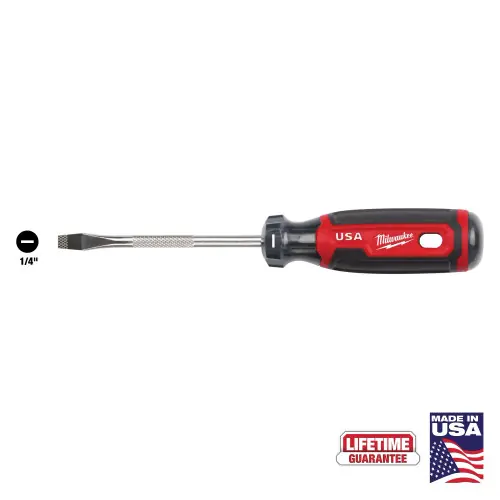 Milwaukee Tool MT206 1/4" Slotted 4" Cushion Grip Screwdriver (USA) Sale