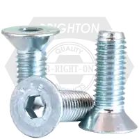 Place Order M8-1.25 x 35 mm Flat Head Socket Cap Screws, Metric Class 12.9, Mechanical Zinc Cr+3, Full Thread, DIN7991, Qty 800