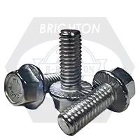 Express Delivery 5/16"-18 x 1 3/4" Hex Head Serrated Flange Screw w/ Wax, 18-8 Stainless Steel , Fully Threaded, Qty 100