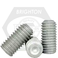 Latest 10-24 x 3/16" Socket Set Screws, Cup Point, Mechanical Zinc Cr+3, Coarse (UNC), Alloy Steel, Qty 100