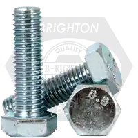 Crafted M36-4.00 x 120 mm Hex Cap Screws, Metric Class 8.8, Zinc Cr+3, Partial Thread, Coarse (UNC), Medium Carbon Steel, DIN 931 / ISO4014, Qty 3