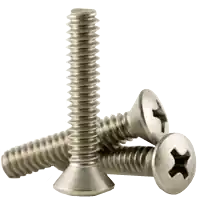 5/16"-18 x 4" Machine Screws Phillips Oval Head, 18-8 Stainless Steel A2, Full Thread, Coarse (UNC), Qty 100 Crafted