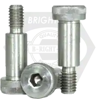 Hassle-Free Returns M10-M8 x 8 mm Socket Shoulder Screws, 18-8 Stainless Steel A2, Coarse (UNC), ISO 7379, Qty 25