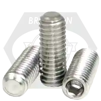 M3-0.50 x 3 mm Socket Set Screws, Flat Point, 18-8 Stainless Steel A2, Coarse (UNC), Qty 100 Sale