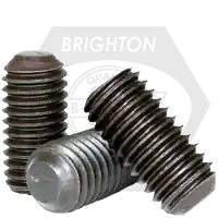 M10-1.50 x 70 mm Socket Set Screws, Flat Point, Metric Class 45H, Black Oxide, Coarse (UNC), Alloy Steel, ISO 4026 / DIN 913, Qty 10 Secure Checkout