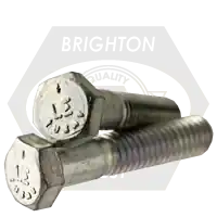 Price Cut 1 1/8"-7 x 6" Hex Cap Screws, Grade 5, Zinc Cr+3, Coarse (UNC), Medium Carbon Steel, Made in USA, Qty 15
