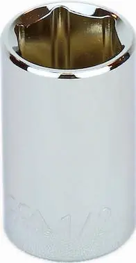 Certified 13/16" Standard 6 Point 3/8" Drive SAE Socket, Qty 1