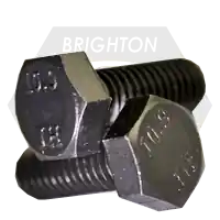 M10-1.50 x 25 mm Hex Cap Screws, Metric Class 10.9, Plain Finish, Full Thread, Coarse (UNC), Alloy Steel, ISO 4017, Qty 750 Affordable