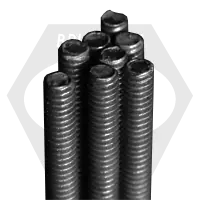 1"-8 x 12 ft A193 B7 All Thread Rods Plain, Qty 3 Save Now