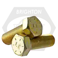Same Day Shipping 3/4"-16 x 9" Hex Cap Screws, Grade 8, Zinc-Yellow Bake Cr+3, Fine (UNF), Made in USA, Qty 30