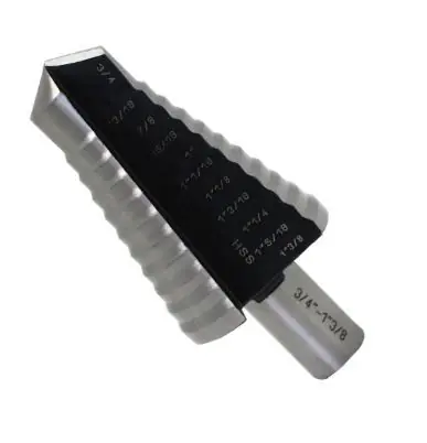 Budget 9 Step 1/4" To 3/4" M2 HSS Step Drill Bits (Inch), Qty 1